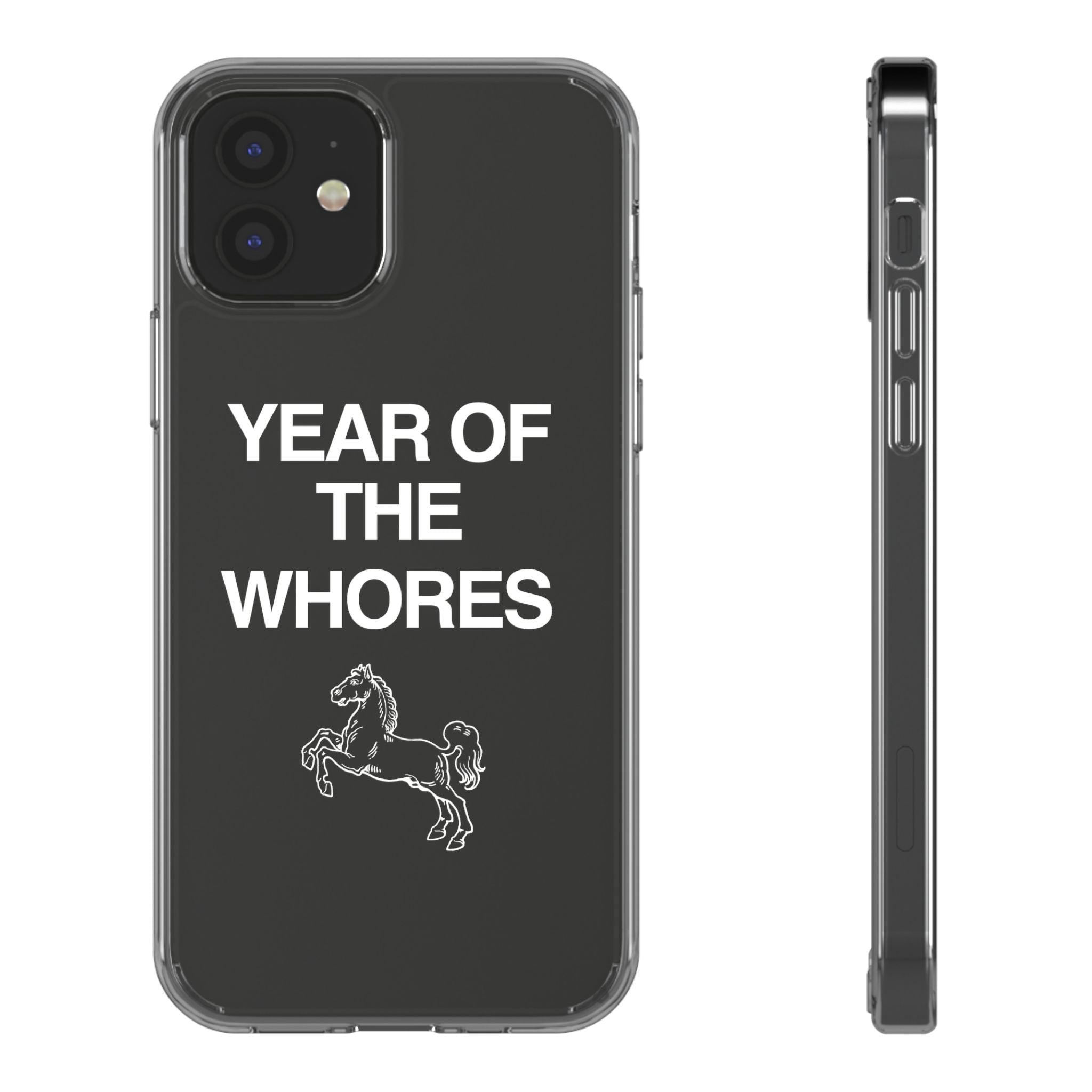 Year of the Horse funny lunar new year phone case | clear case