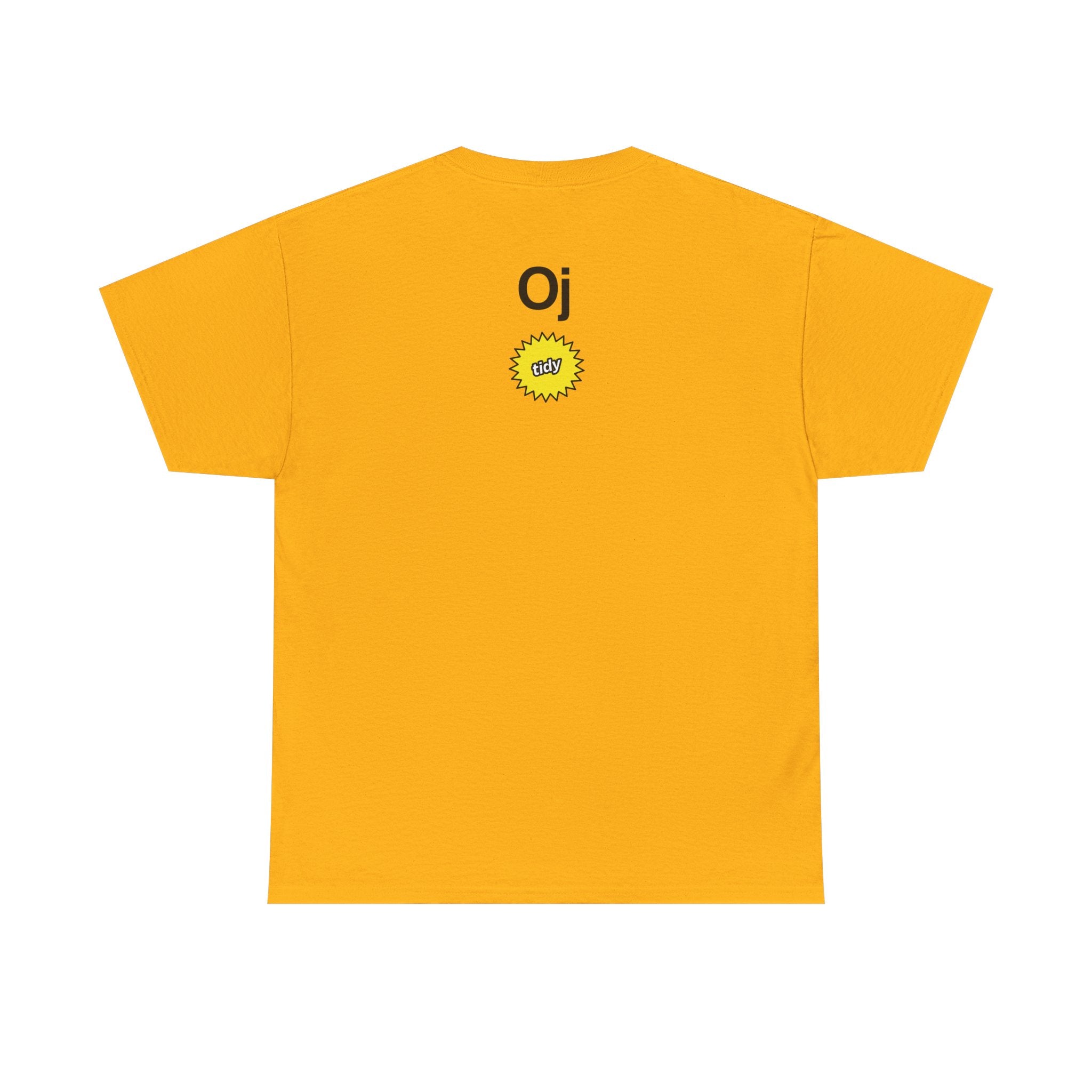 Like the Juice Tee - 'like the juice.' Graphic Orange T-Shirt with OJ Sun Back Print