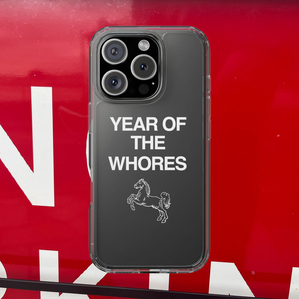 Year of the Horse funny lunar new year phone case | clear case
