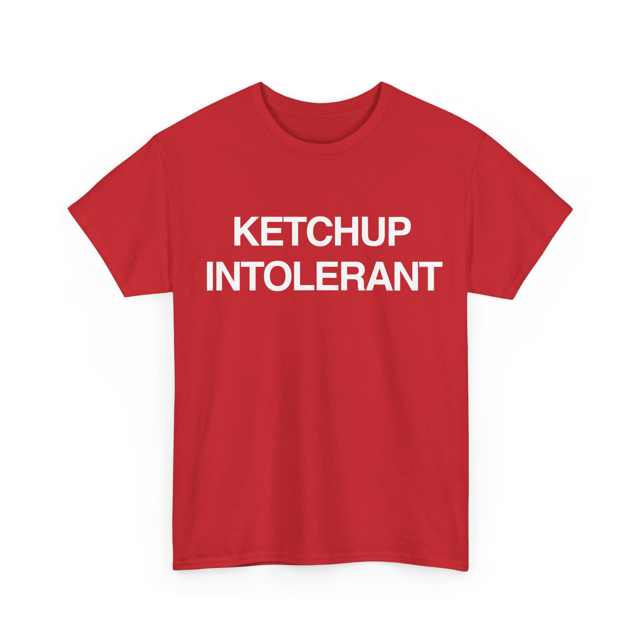 KETCHUP INTOLERANT