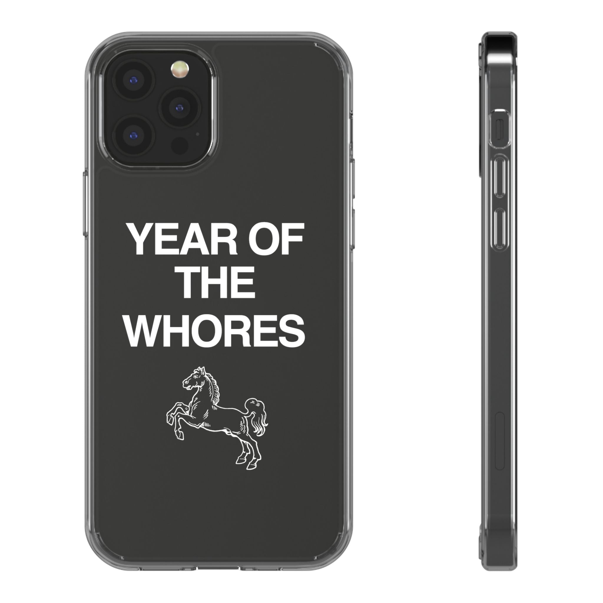 Year of the Horse funny lunar new year phone case | clear case