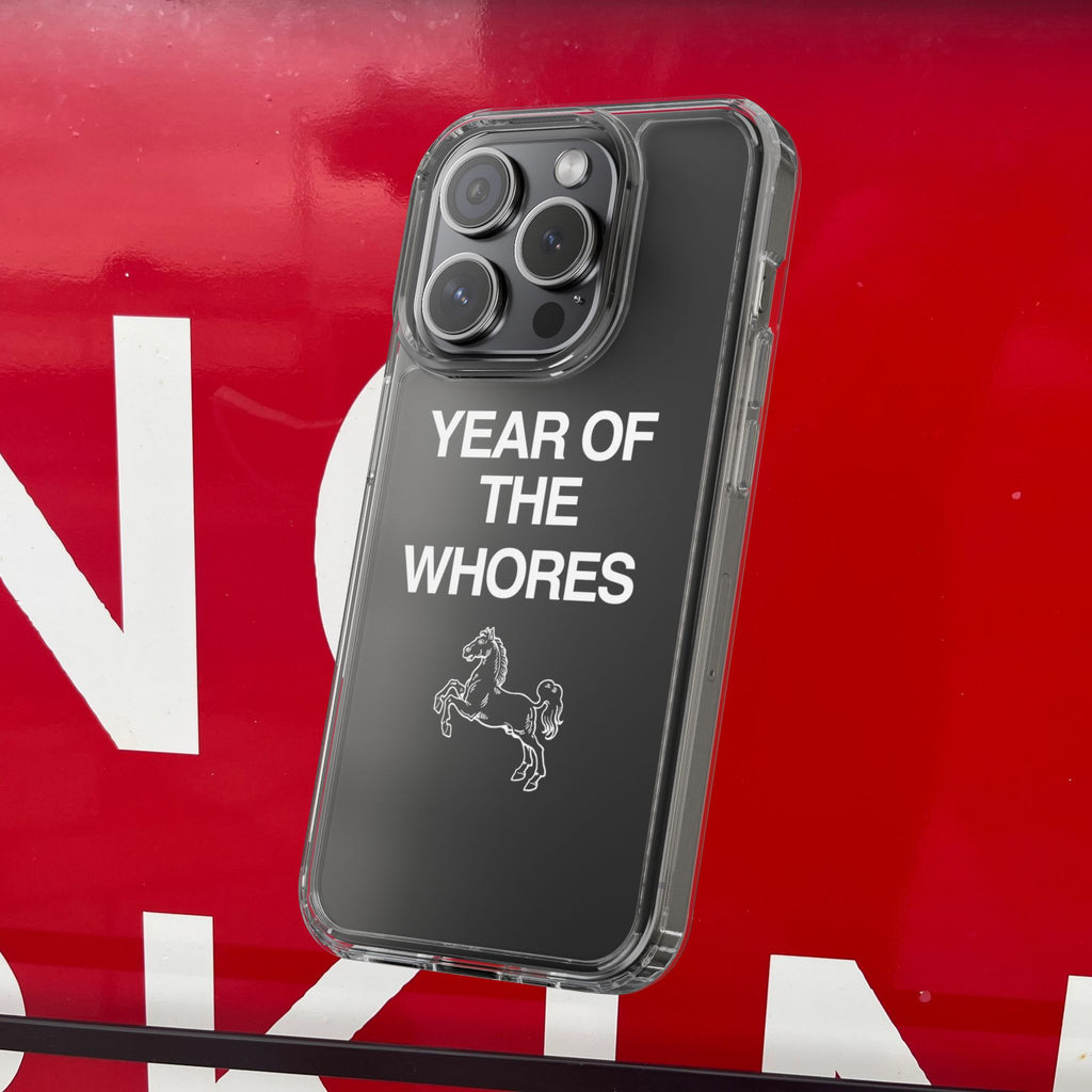 Year of the Horse funny lunar new year phone case | clear case