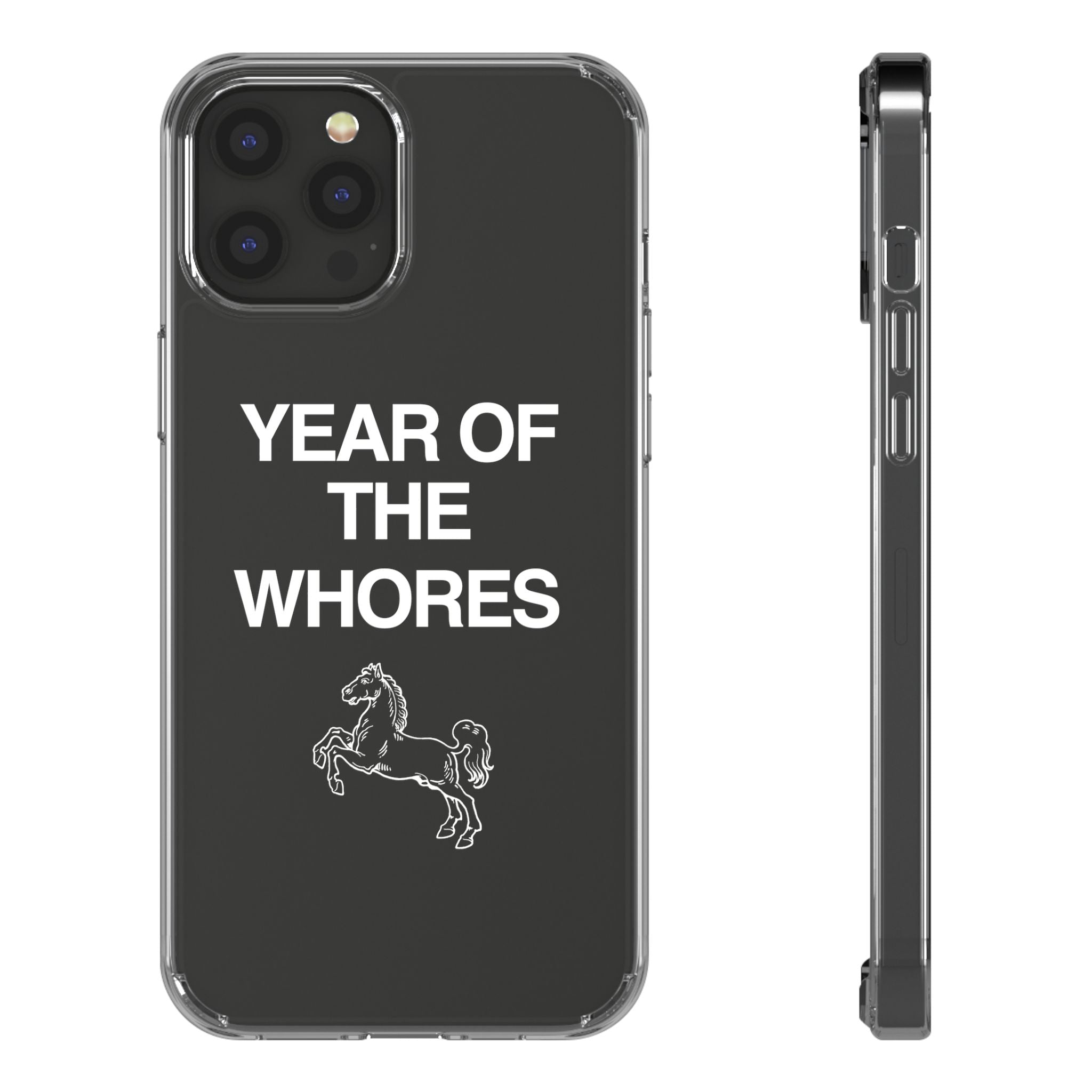 Year of the Horse funny lunar new year phone case | clear case