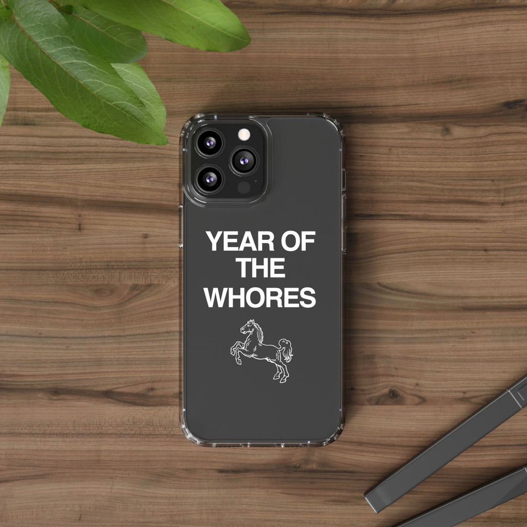 Year of the Horse funny lunar new year phone case | clear case