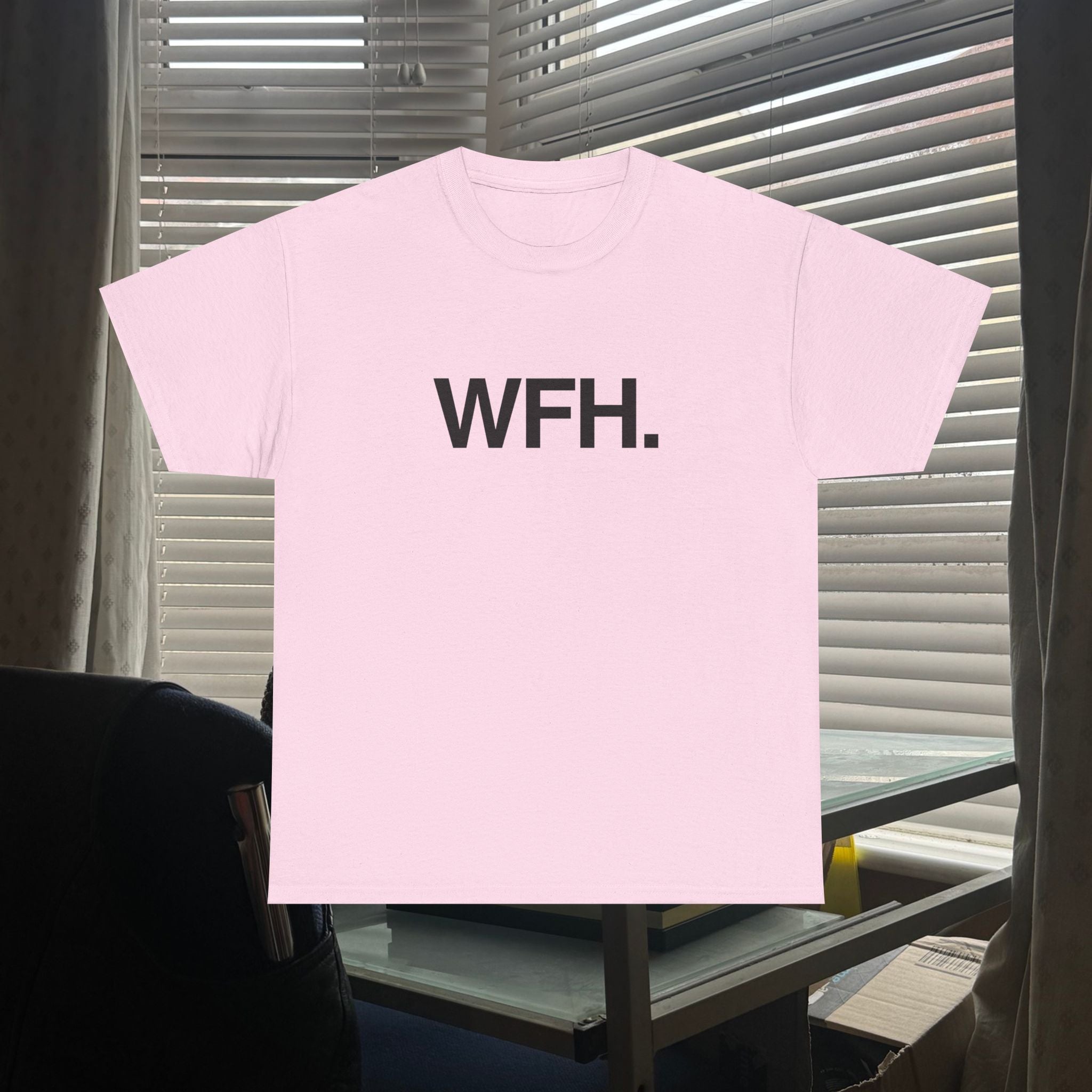 working from home.