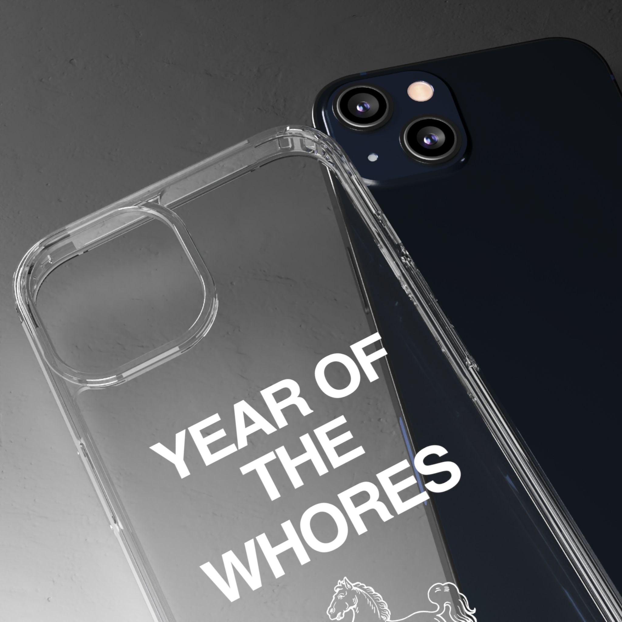 Year of the Horse funny lunar new year phone case | clear case