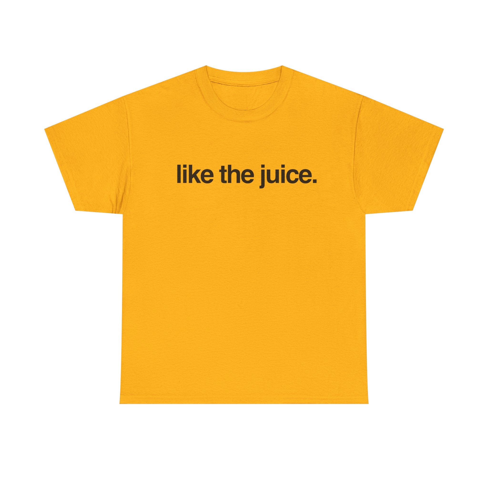 Like the Juice Tee - 'like the juice.' Graphic Orange T-Shirt with OJ Sun Back Print