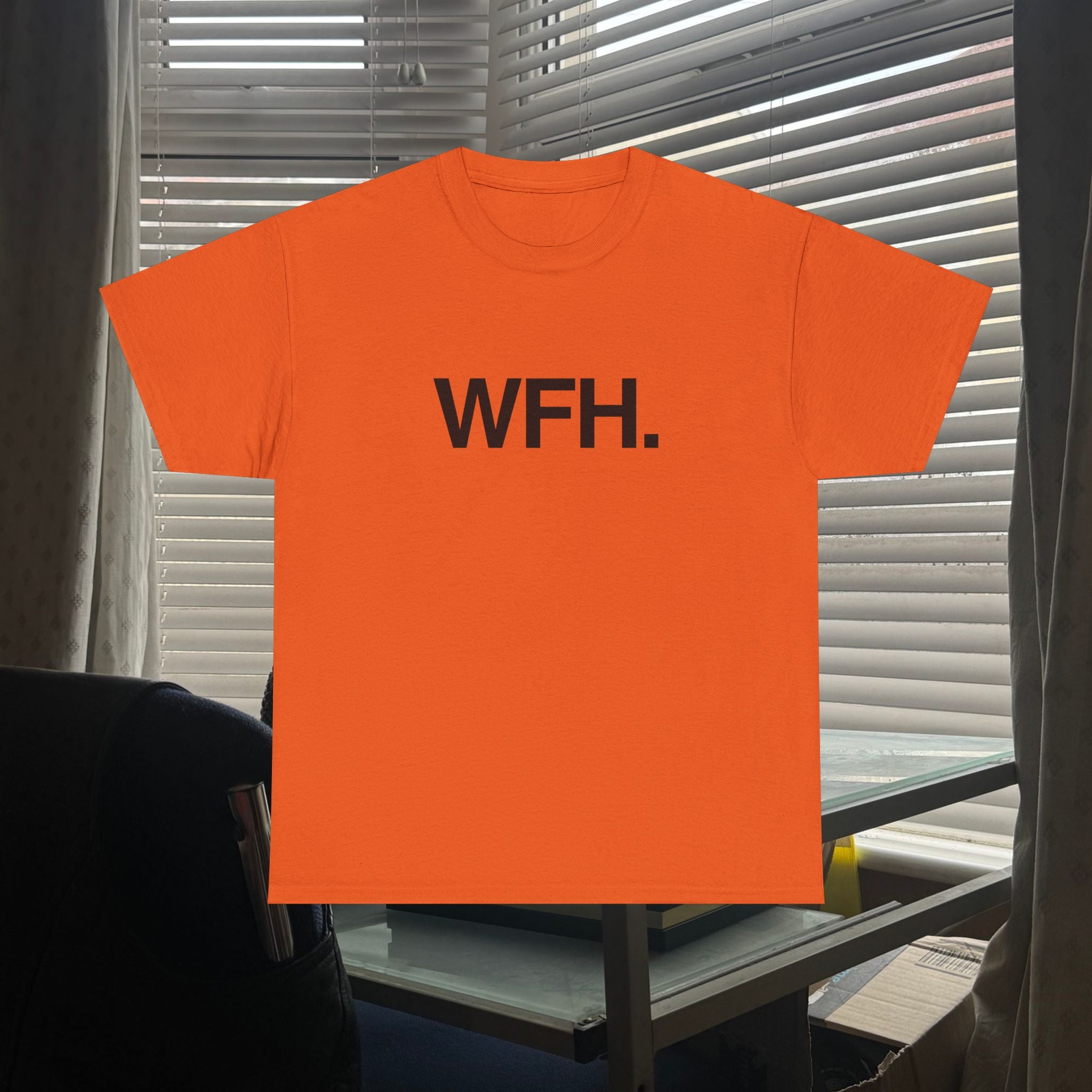 working from home.