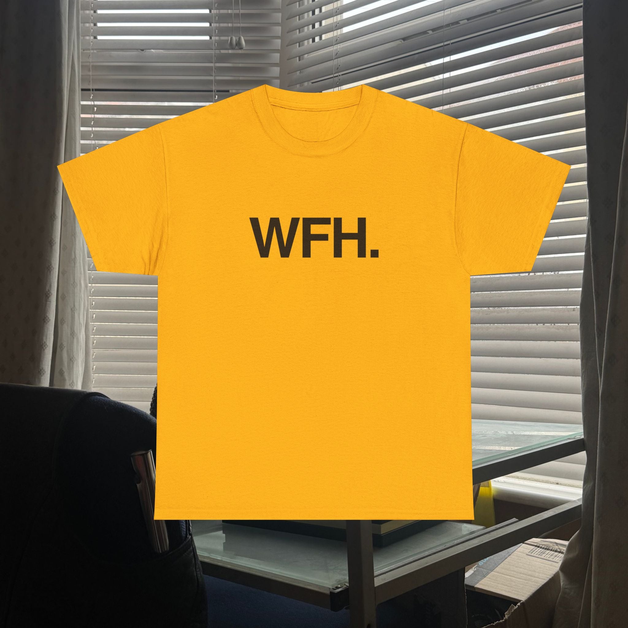 working from home.