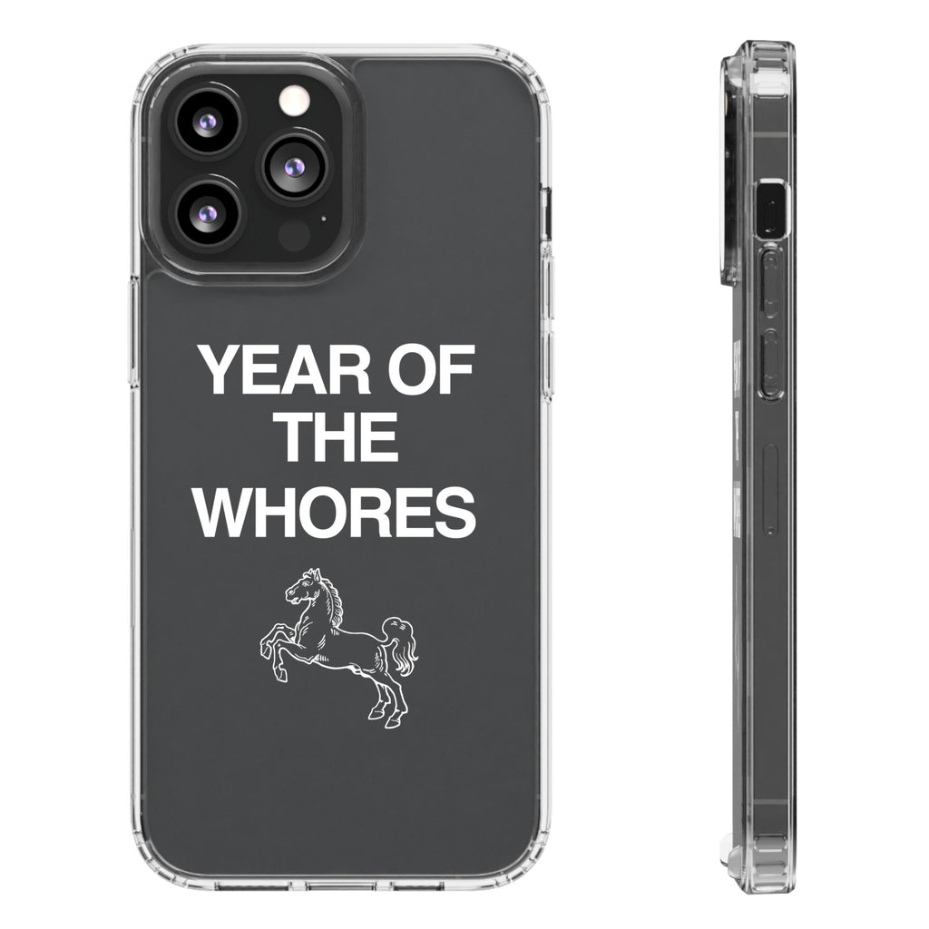 Year of the Horse funny lunar new year phone case | clear case