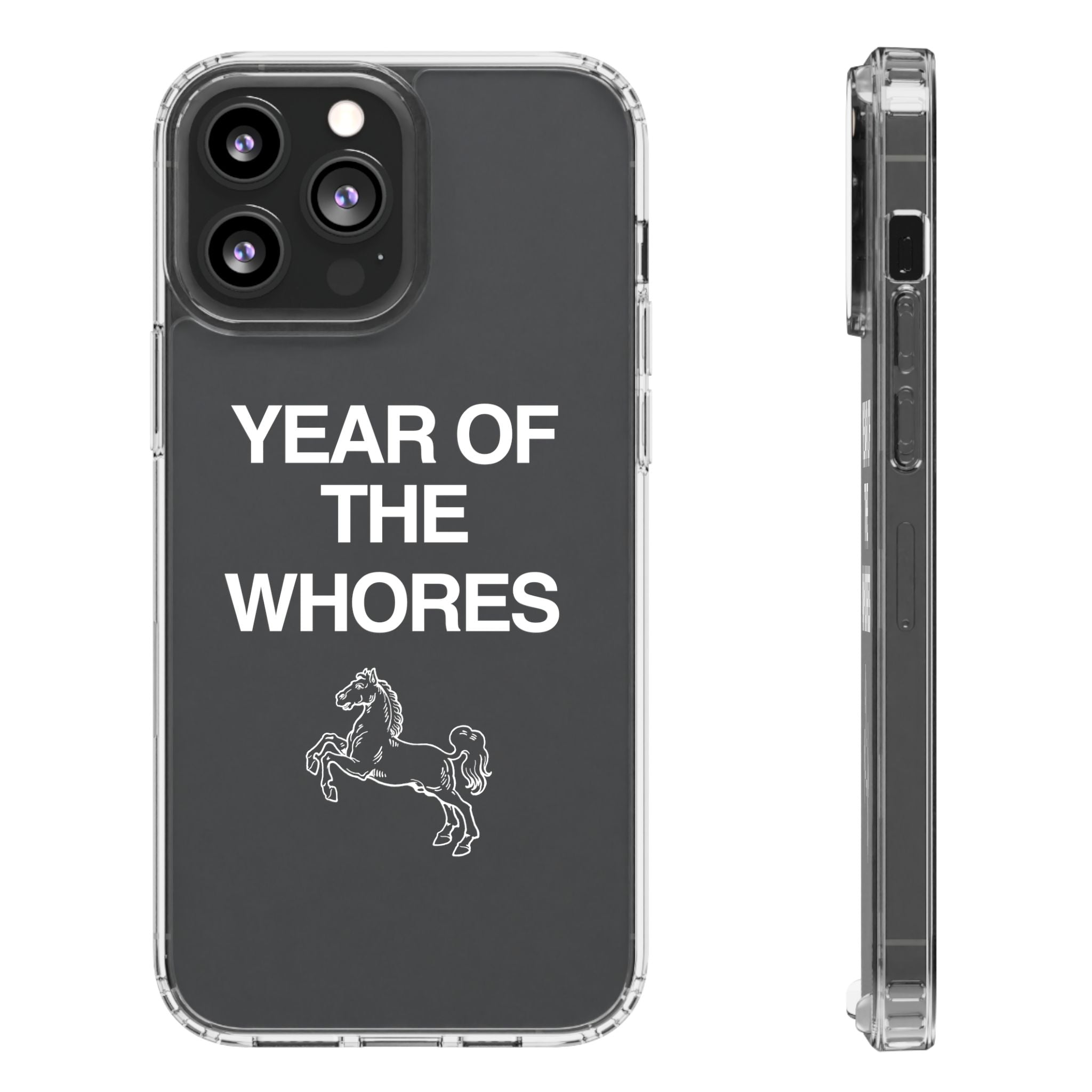 Year of the Horse funny lunar new year phone case | clear case
