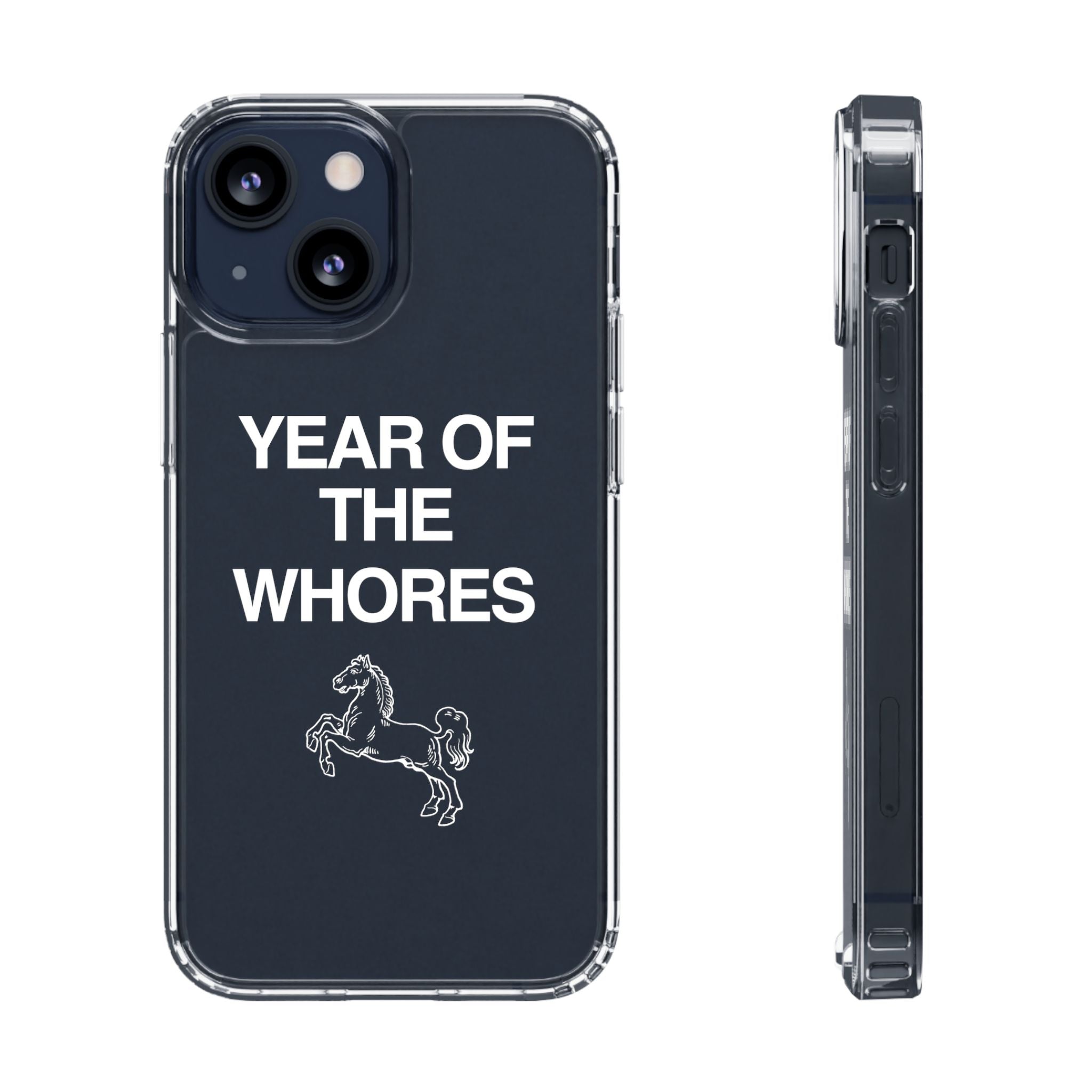 Year of the Horse funny lunar new year phone case | clear case