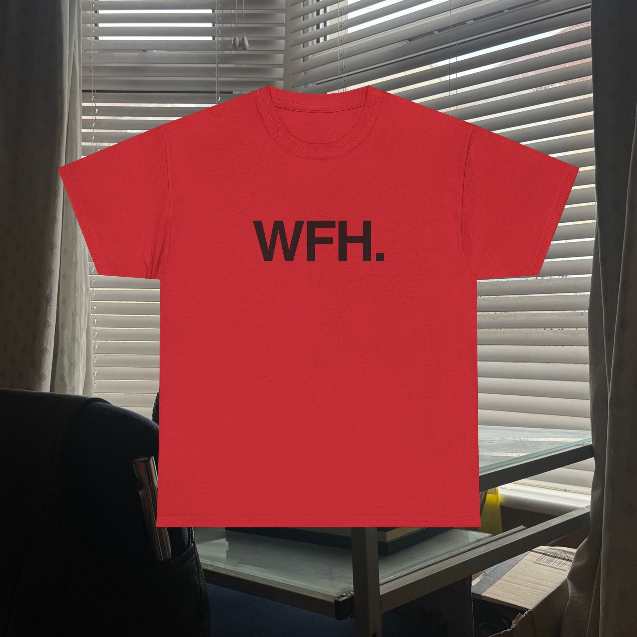 working from home.