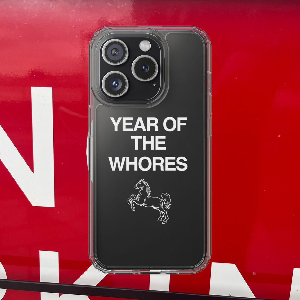 Year of the Horse funny lunar new year phone case | clear case