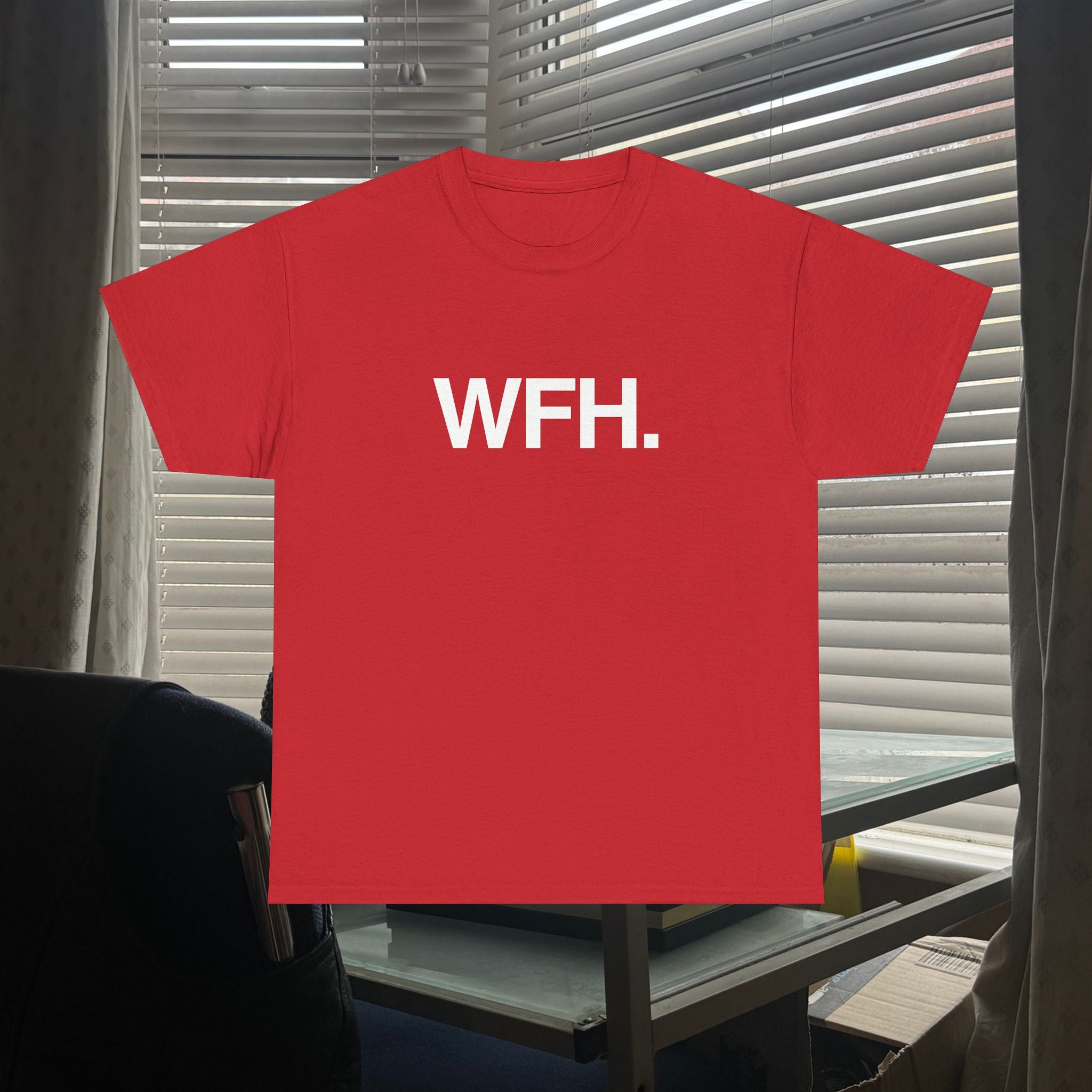 working from home.