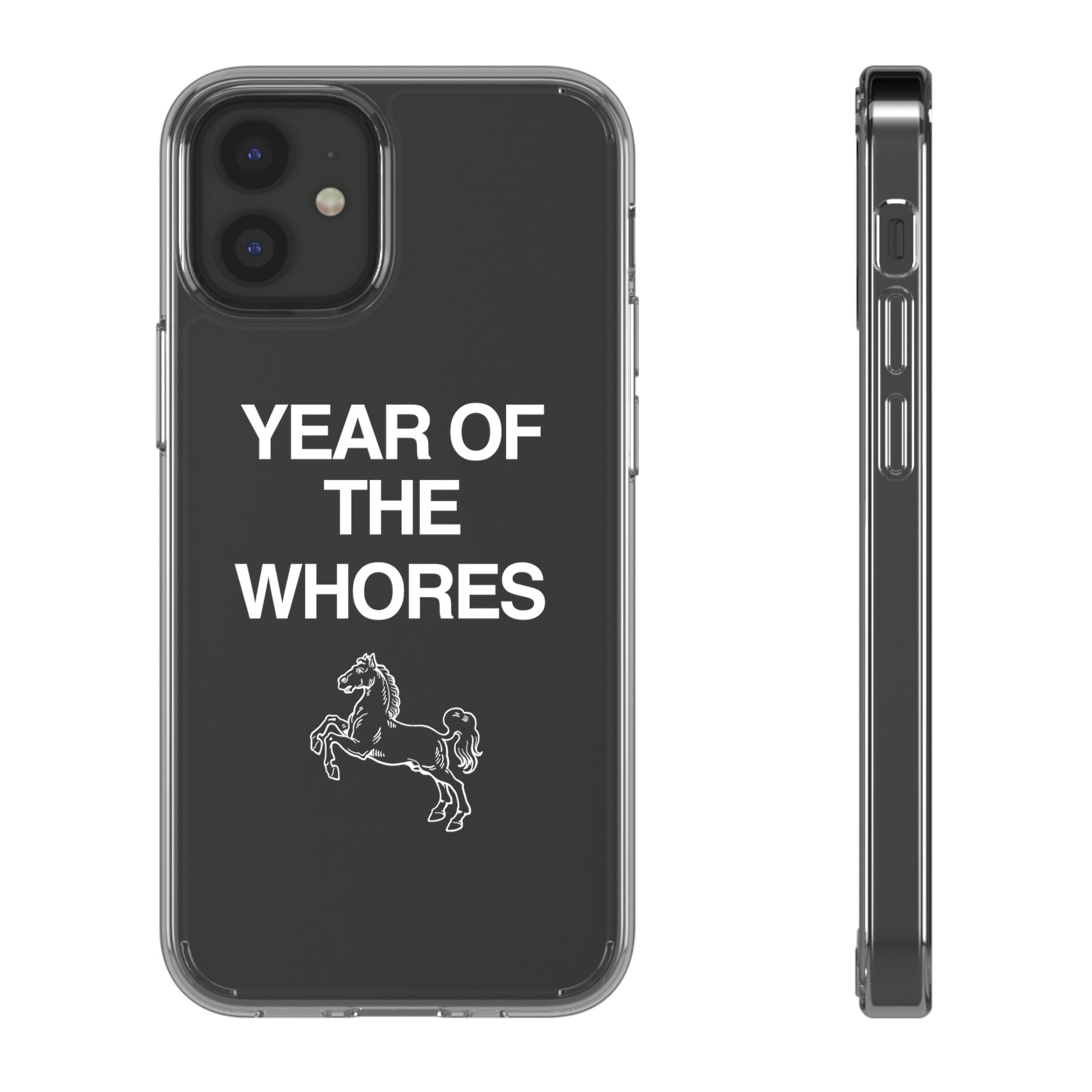 Year of the Horse funny lunar new year phone case | clear case