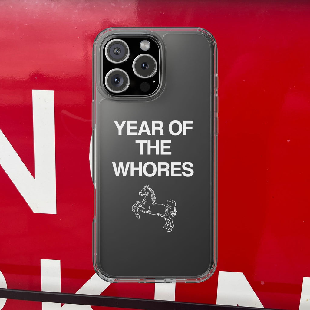 Year of the Horse funny lunar new year phone case | clear case