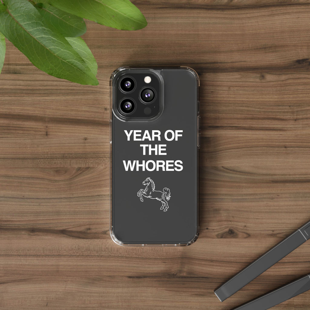 Year of the Horse funny lunar new year phone case | clear case