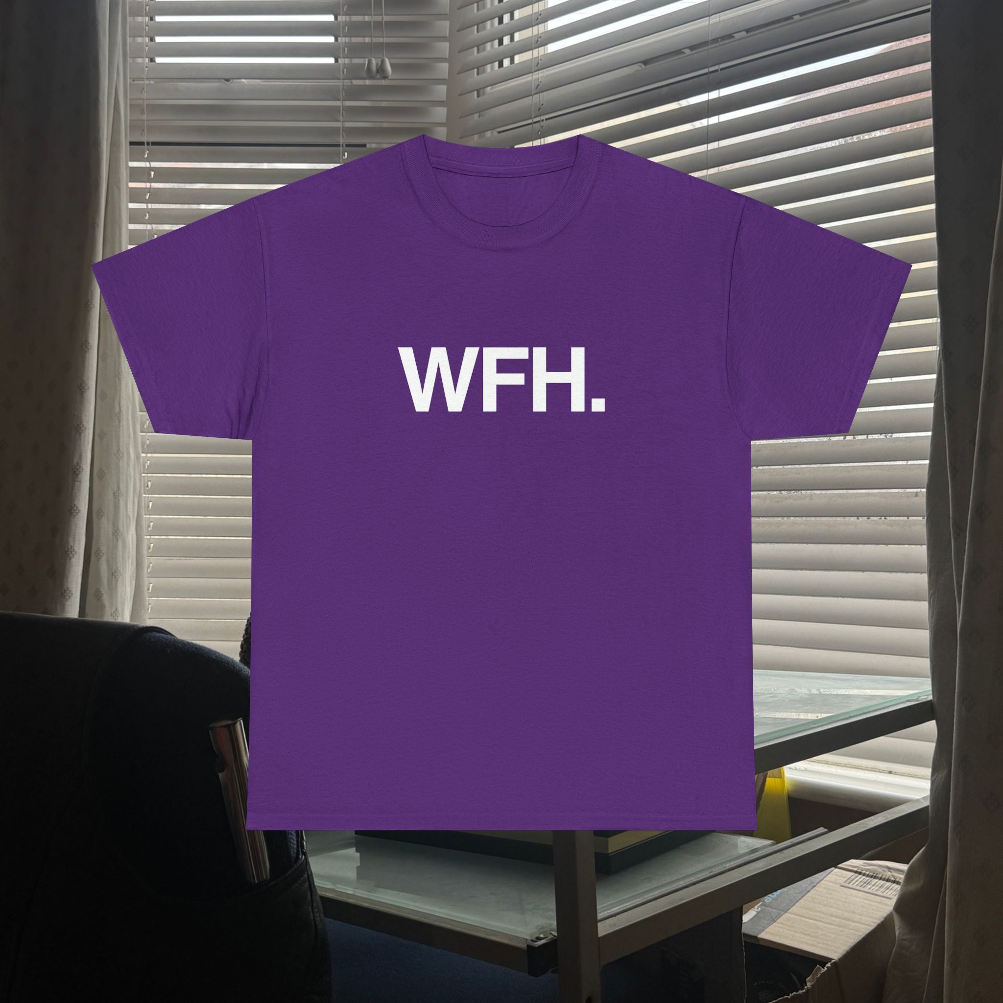 working from home.