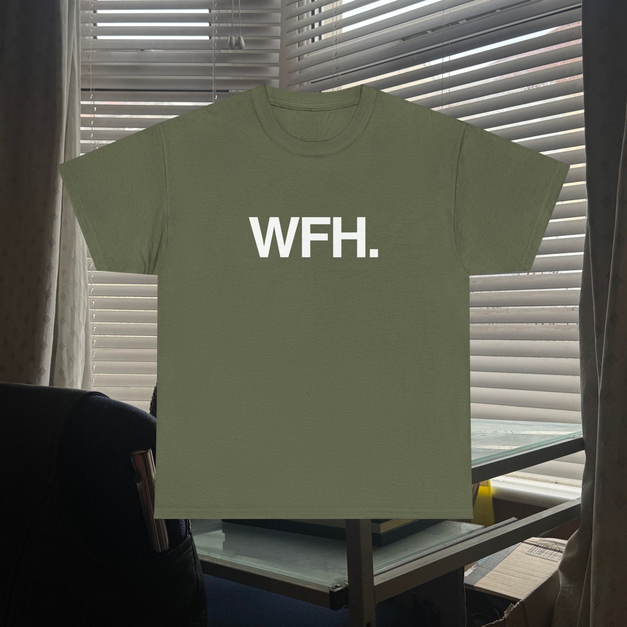 working from home.