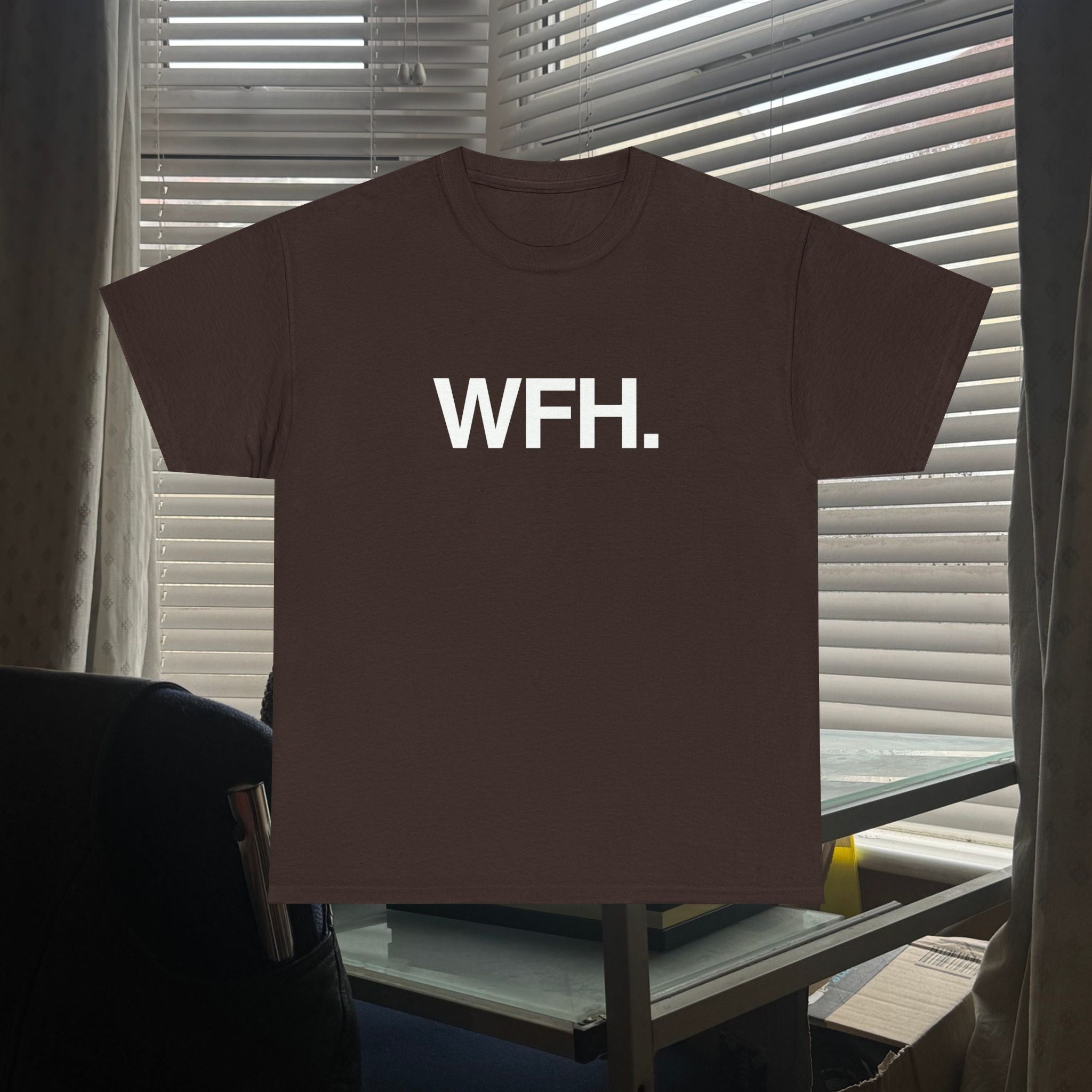 working from home.