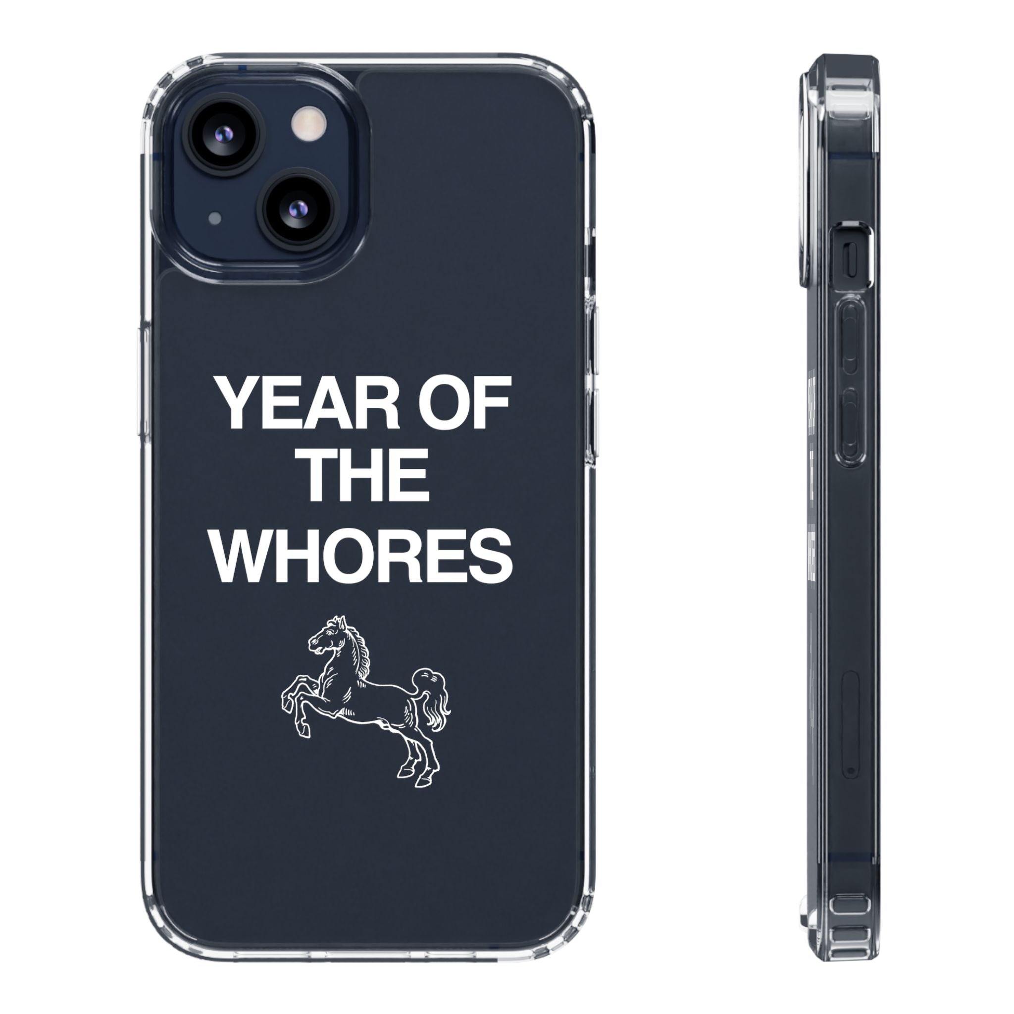 Year of the Horse funny lunar new year phone case | clear case