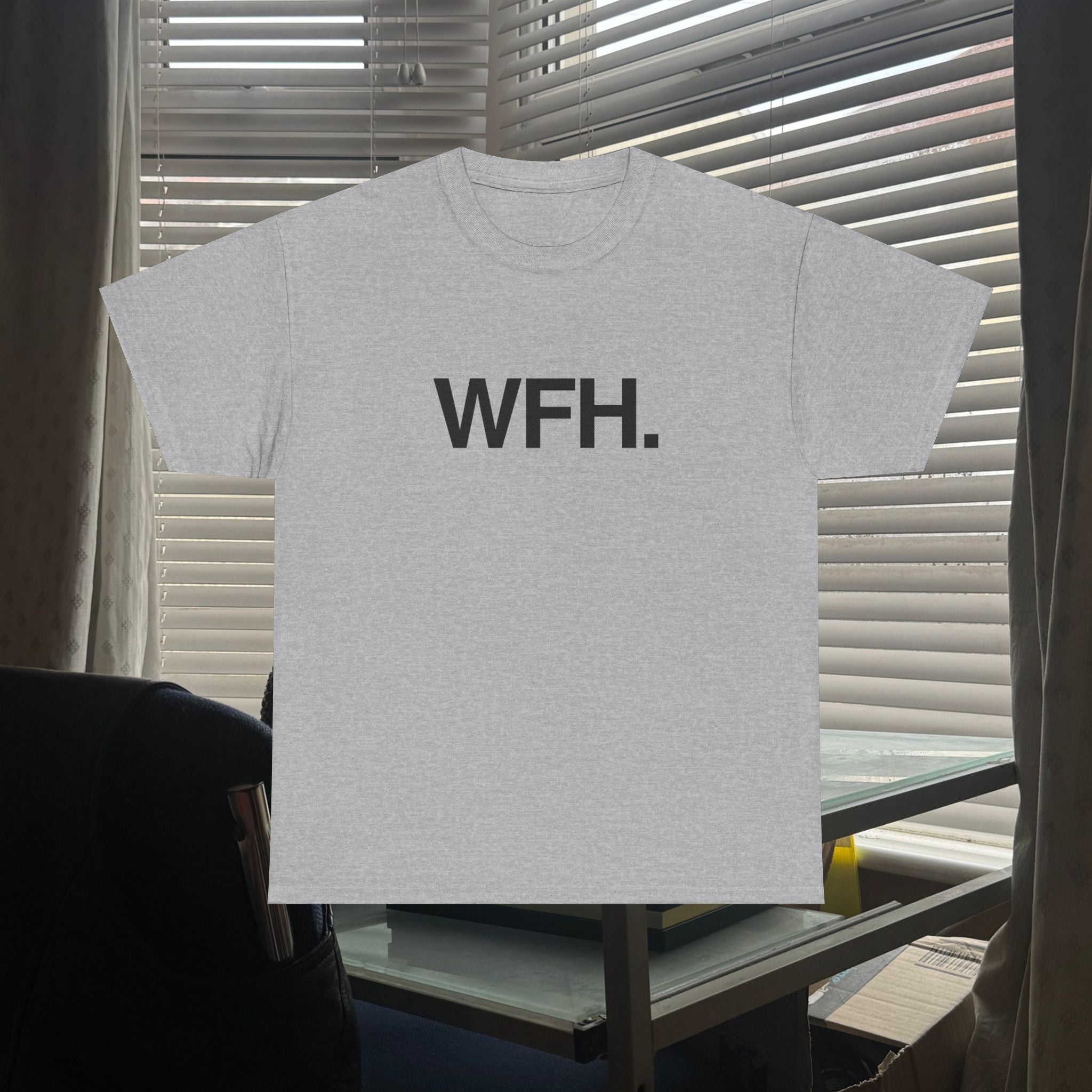 working from home.
