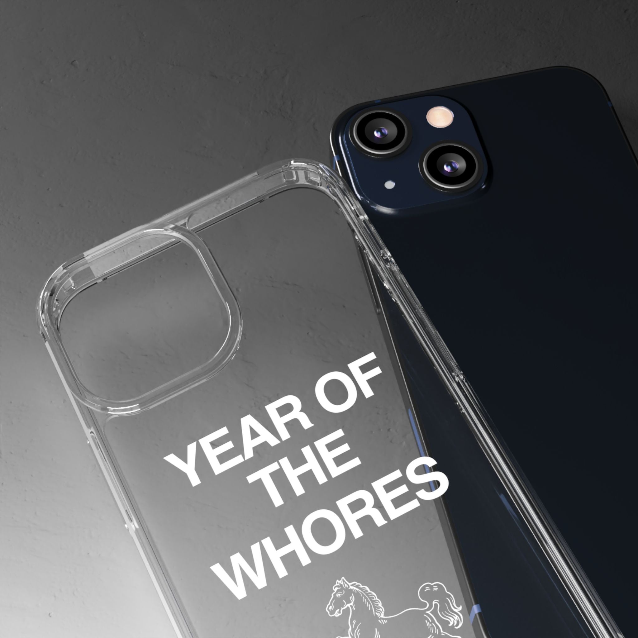 Year of the Horse funny lunar new year phone case | clear case